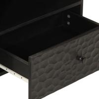 Tv-meubel 80x33x46 cm massief mangohout zwart - thumbnail