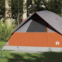 VidaXL Koepeltent 6-persoons waterdicht oranje - thumbnail
