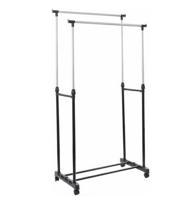Kledingrek dubbel 145x43x160cm - thumbnail