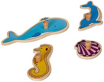 Goki noppenpuzzel onderwaterwereld, 8st.