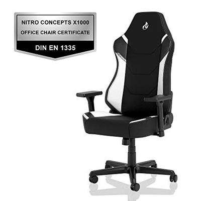 Nitro Concepts X1000 Gaming stoel Zwart/wit - thumbnail