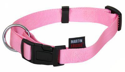 MARTIN HALSBAND BASIC NYLON ROZE 20-30X1 CM MARTIN HALSBAND BASIC NYLON ROZE 20-30X1 CM