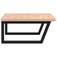 Badkamer wandschap staal en massief beukenhout - thumbnail