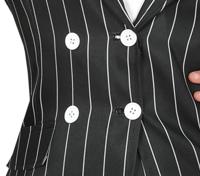 Gangster Krijtstreep Kostuum Dames - thumbnail