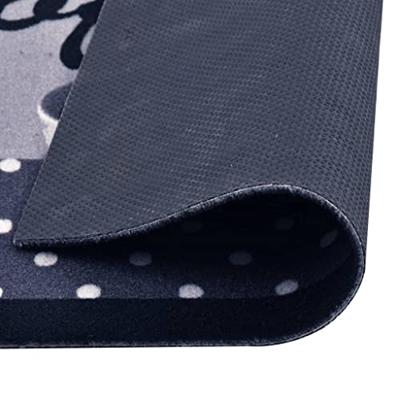 VidaXL Keukenmat wasbaar coffee 45x150 cm blauw