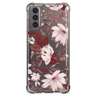 Back Cover Samsung Galaxy S21 Watercolor Flowers Back Cover Samsung Galaxy S21 Watercolor Flowers