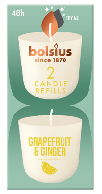 Bolsius Grapefruit & Ginger Candle Refills