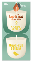 Bolsius Grapefruit & Ginger Candle Refills - thumbnail
