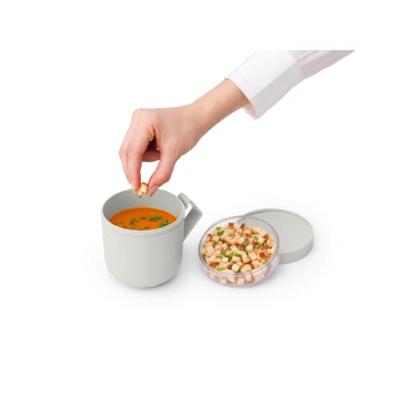 Brabantia Make & Take soepbeker 0,6 liter, kunststof light grey