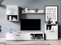 Tv-meubel set HOLMES 3 deuren wit - thumbnail