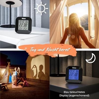 Mebus 51510 Wekker Zendergestuurd Zwart