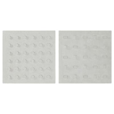 Wanddecoratie Home ESPRIT Wit Hout MDF Modern 80 x 6,5 x 80 cm