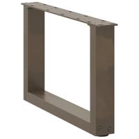 Salontafelpoten 2 st U-vormig 50x(30-31) cm staal naturel - thumbnail