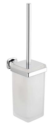 Toiletborstelhouder Sapho Aida Hangend 10.3x40.9 cm Chroom / Satijnglas Toiletborstelhouder Sapho Aida Hangend 10.3x40.9 cm Chroom / Satijnglas