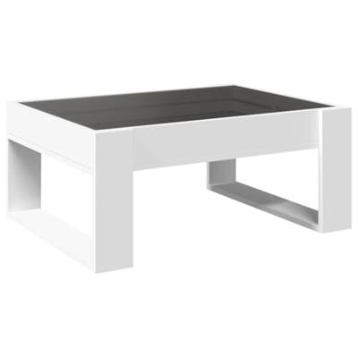 Salontafel met Infinity LED 70x53x30 cm wit Salontafel met Infinity LED 70x53x30 cm wit