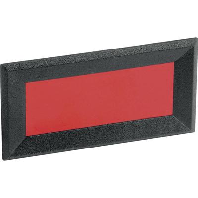 Mentor 2656.8422 Frontframe Zwart, Rood (b x h x d) 64 x 28 x 2.3 mm ABS Mentor 2656.8422 Frontframe Zwart, Rood (b x h x d) 64 x 28 x 2.3 mm ABS