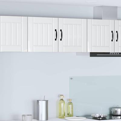 Keukenkast Hoogglans wit 80 x 31 x 40 cm Bewerkt hout