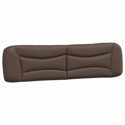 Bed met matras kunstleer bruin 200x200 cm