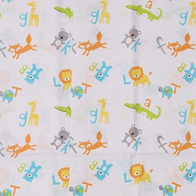 Luvable Friends Baby Layered Flannel Burp Cloth, Alphabet 4pk, One Size (Pack of 4)