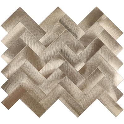 Zelfklevend Mozaiek Visgraat Goud