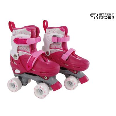 Street Rider Rolschaatsen Roze Verstelbaar, Maat 27-30