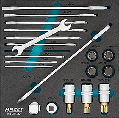Hazet 163-211/20 Gereedschapsset Handwerker 20-delig Hazet 163-211/20 Gereedschapsset Handwerker 20-delig