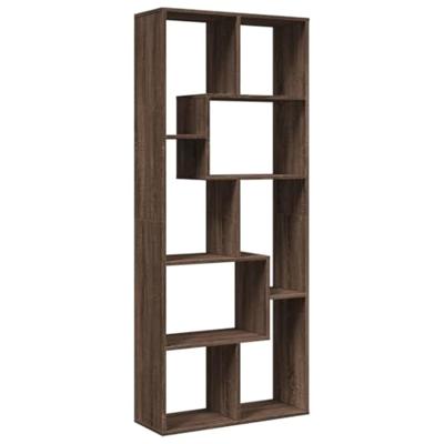 Kamerscherm / boekenkast 67x25x161,5 cm hout bruin eikenkleur - thumbnail