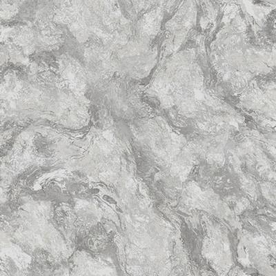 Dutch Wallcoverings Arabesque - Levanto Marble Silver - Zilve