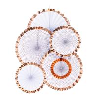 Waaier Rose Goud Set Van 5st. - thumbnail
