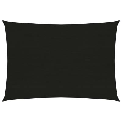VidaXL Zonnezeil 160 g/m² 3,5x5 m hdpe zwart VidaXL Zonnezeil 160 g/m² 3,5x5 m hdpe zwart