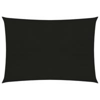 VidaXL Zonnezeil 160 g/m² 3,5x5 m hdpe zwart - thumbnail