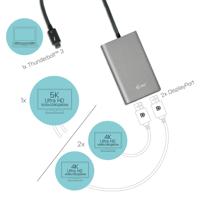 i-tec Thunderbolt 3 Adapter [1x Thunderbolt 3 - 2x DisplayPort] I-TEC THUNDERBOLT 3 Dual DP VideoAdapter 0 m - thumbnail