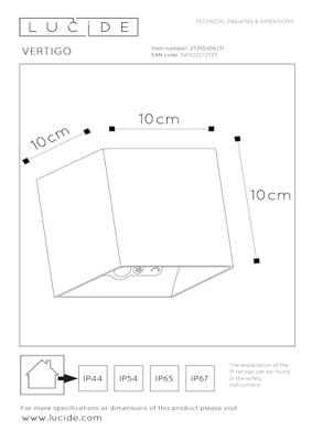 Lucide VERTIGO - Oplaadbare Wandlamp Binnen/Buiten - Accu/Batterij - LED Dimb. - 1x6W 2700K - IP54 - Bewegingssensor - Magnetisch - Wit