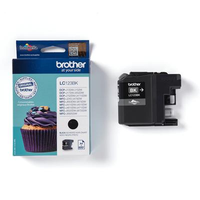 Brother inktcartridge, 600 pagina&apos;s, OEM LC-123BK, zwart - thumbnail