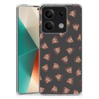 TPU bumper voor Xiaomi Redmi Note 13 5G Poep Emojis - thumbnail