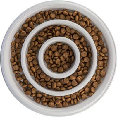 Voerbak voor honden Trixie Slow Feeding Grijs Ø 23 cm 450 ml