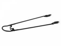 HH Spatbordstang met bumper 28 x 1,5 inch matzwart - thumbnail