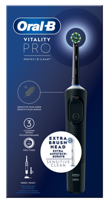 Vitality Pro Elektrische Tandenborstel Zwart Vitality Pro Elektrische Tandenborstel Zwart