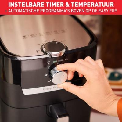 Tefal EY5018 Easy Fry & Grill Airfryer Zwart