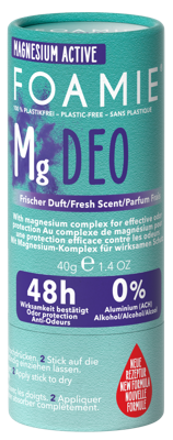 Foamie Magnesium Active Plastic Free Deo Fresh Scent 48H