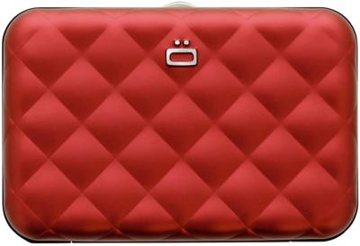 Ogon Dames Creditcardhouder Quilted Button Red