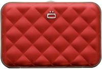 Ogon Dames Creditcardhouder Quilted Button Red - thumbnail