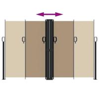 VidaXL Windscherm uittrekbaar 160x1000 cm taupe - thumbnail