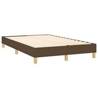Boxspring met matras en LED stof donkerbruin 120x190 cm - thumbnail