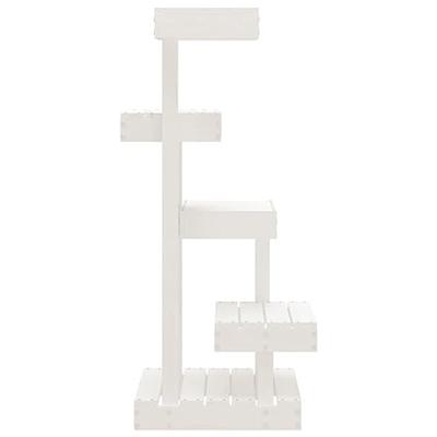 Kattenmeubel 45,5x49x103 cm massief grenenhout wit