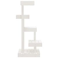 Kattenmeubel 45,5x49x103 cm massief grenenhout wit - thumbnail