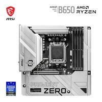 Micro Star International Computer B650M PROJECT ZERO Moederbord Socket AMD AM5 Vormfactor Micro-ATX Moederbord chipset AMD® B650 - thumbnail