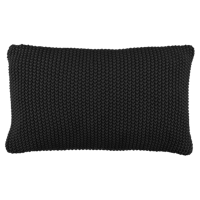 Marc O'Polo Nordic Knit Sierkussen 30 x 60 cm - Zwart - thumbnail