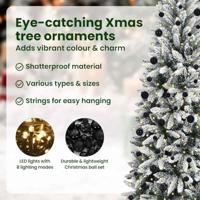 VidaXL Kunstkerstboom wit 210 cm pvc en plastic en staal en pe - thumbnail