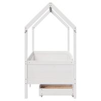 Kinderbedframe met lades 70x140 cm massief grenenhout - thumbnail